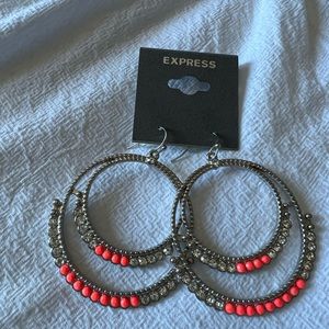 NWT Express silver earrings
